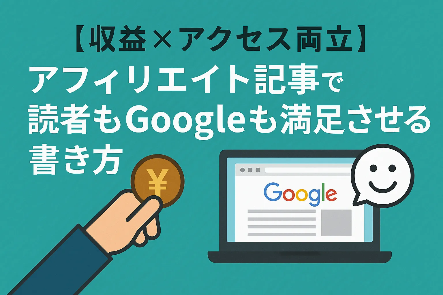 【収益×アクセス両立】アフィリエイト記事で読者もGoogleも満足させる書き方